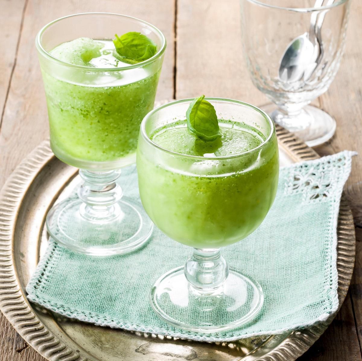 Basil sorbet