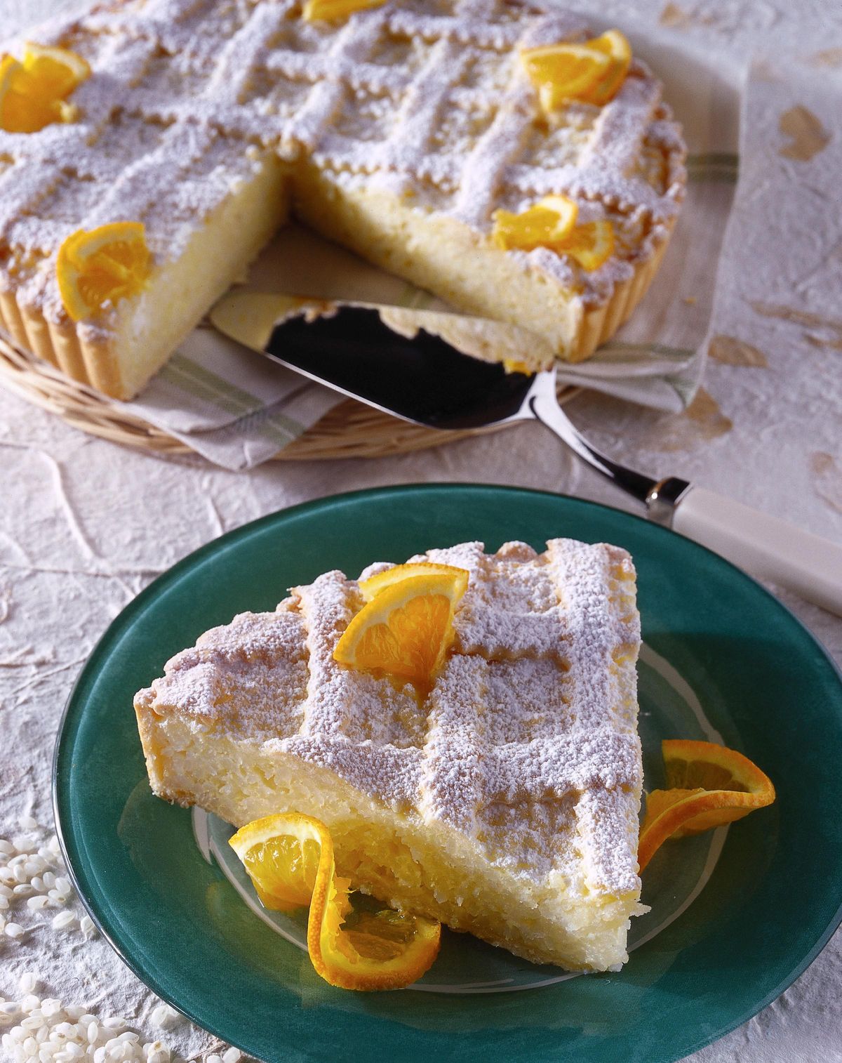 Classic ricotta cheese-tart