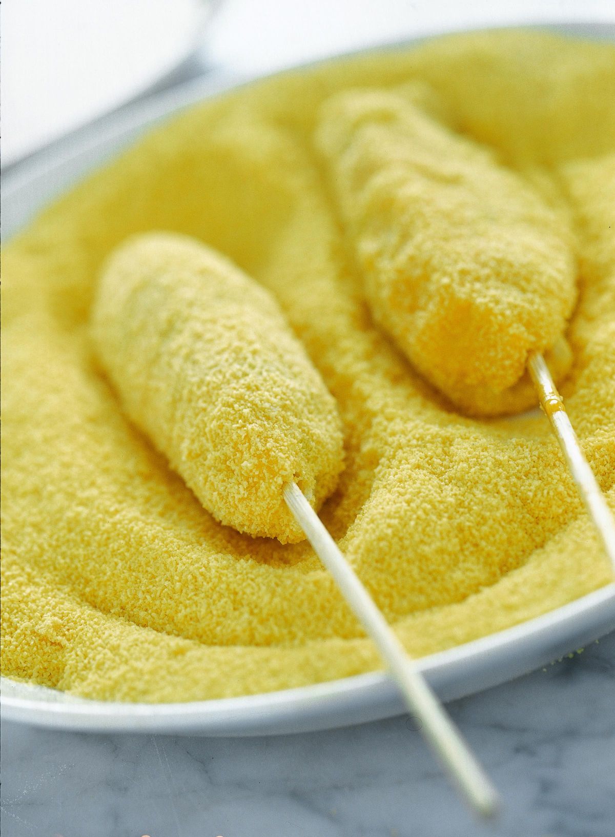 Chili croquettes on the stick