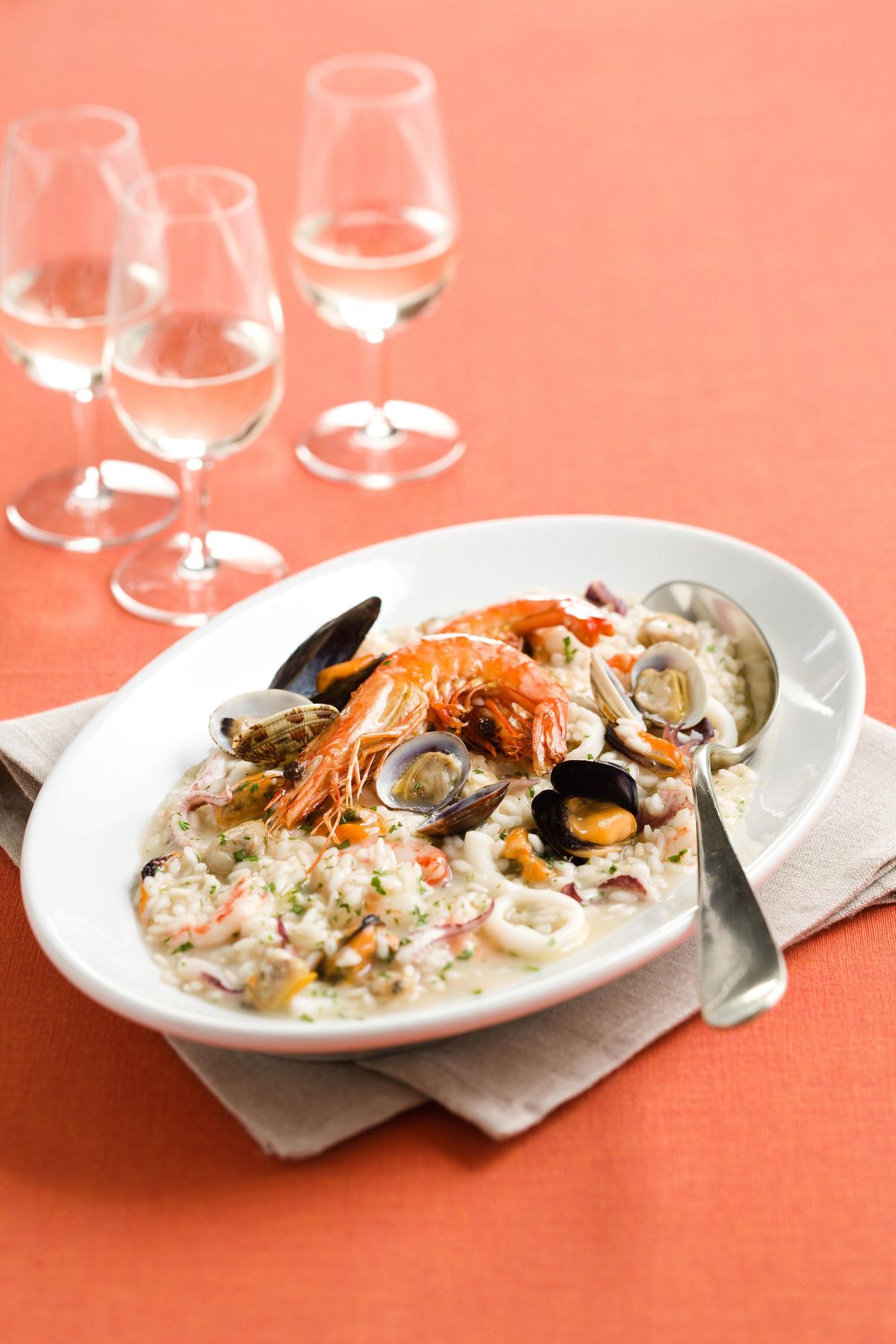 Seafood risotto