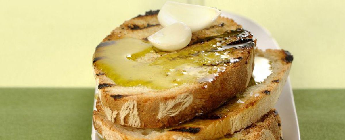 Garlic bruschetta