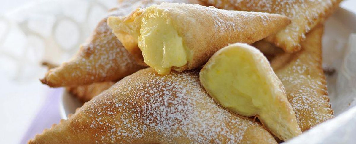 Custard filled sfogliatelle
