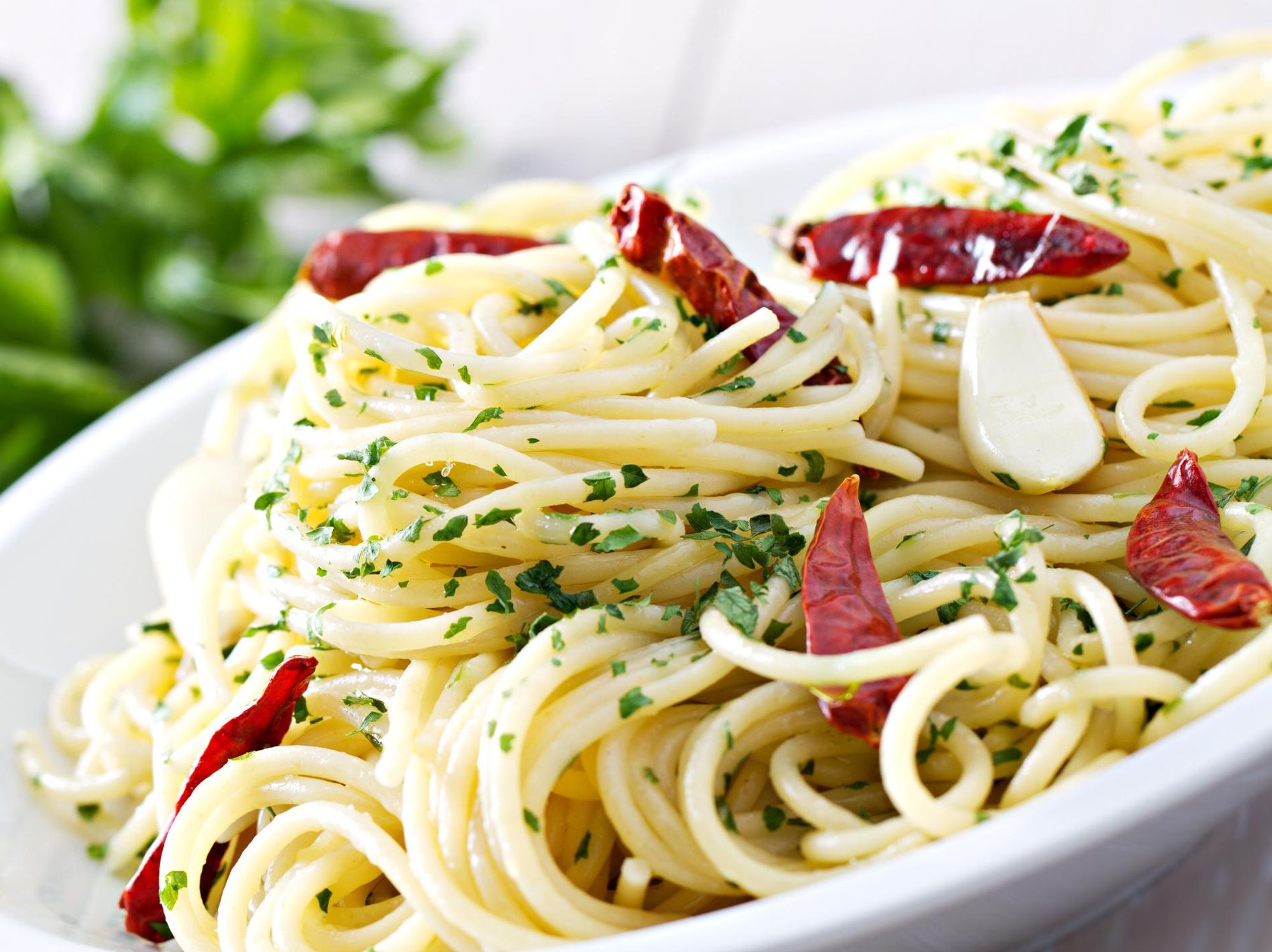 Spaghetti aglio, olio, peperoncino