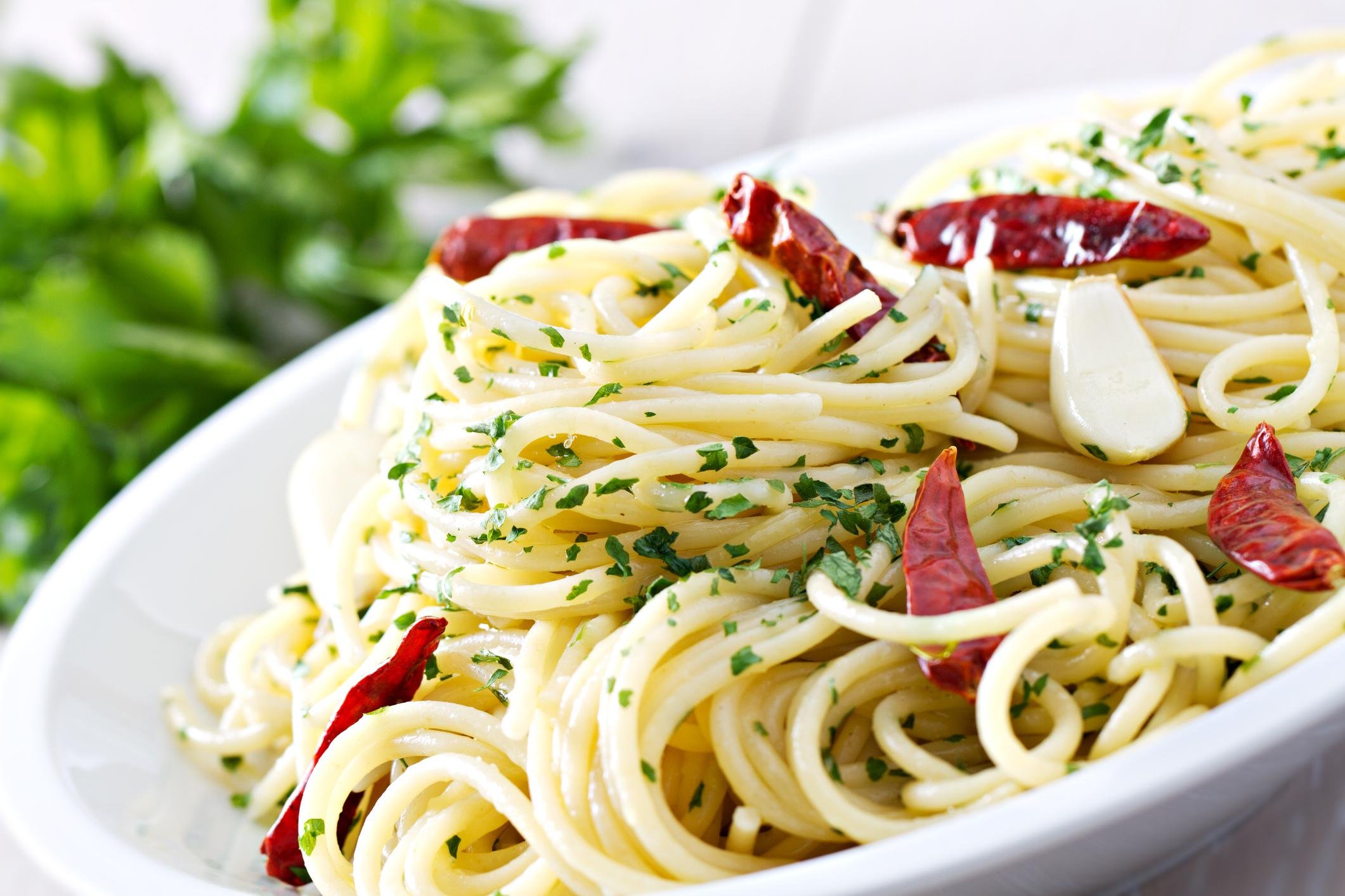 Spaghetti aglio, olio, peperoncino