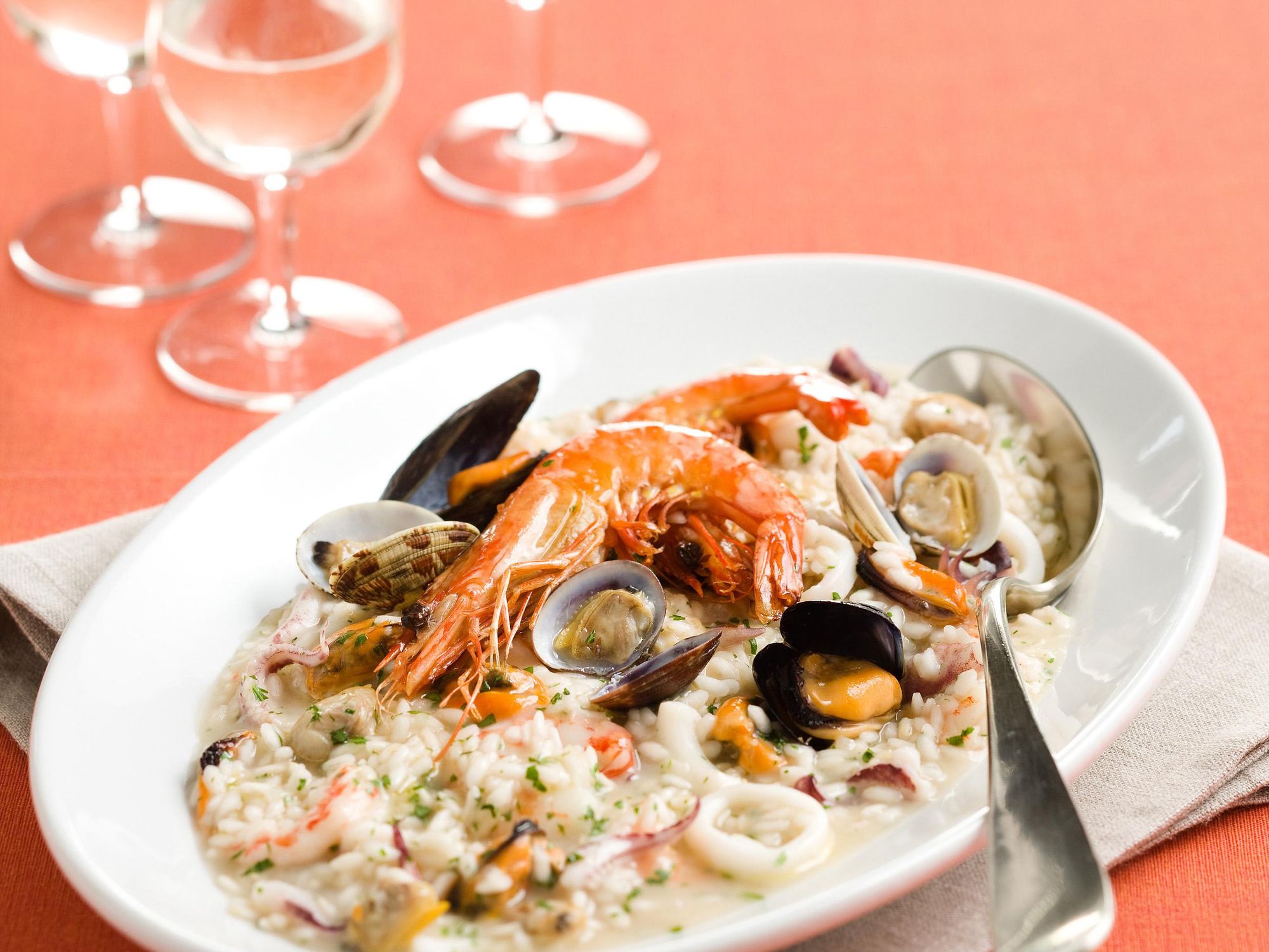 Seafood risotto
