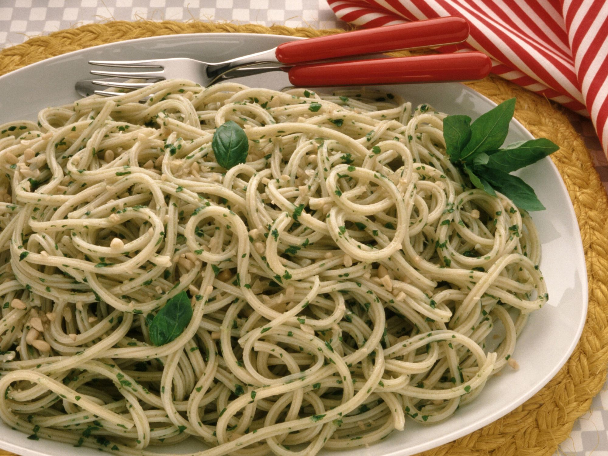 Spaghetti with Genoese pesto