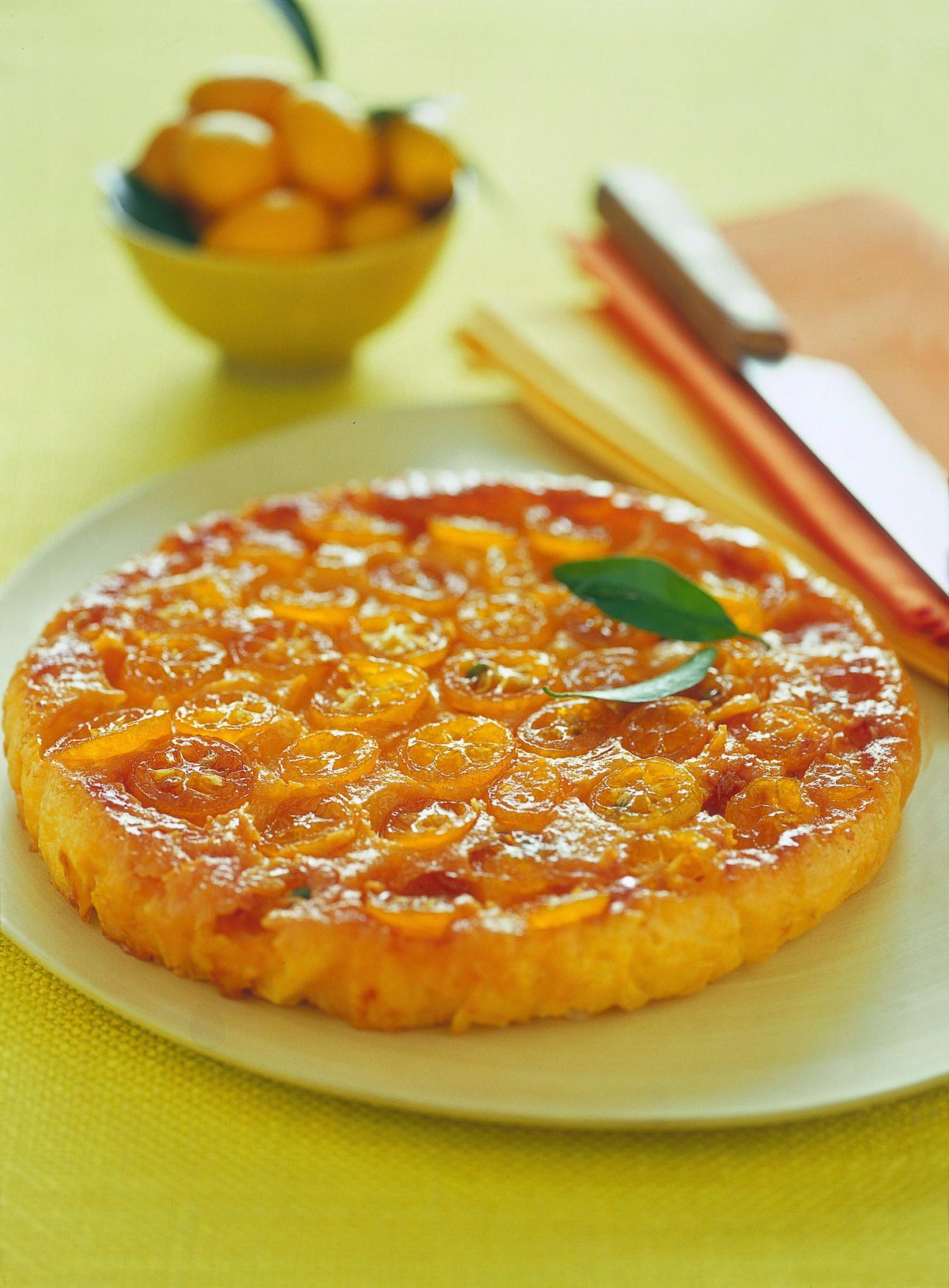 Tangerine rice tarte
