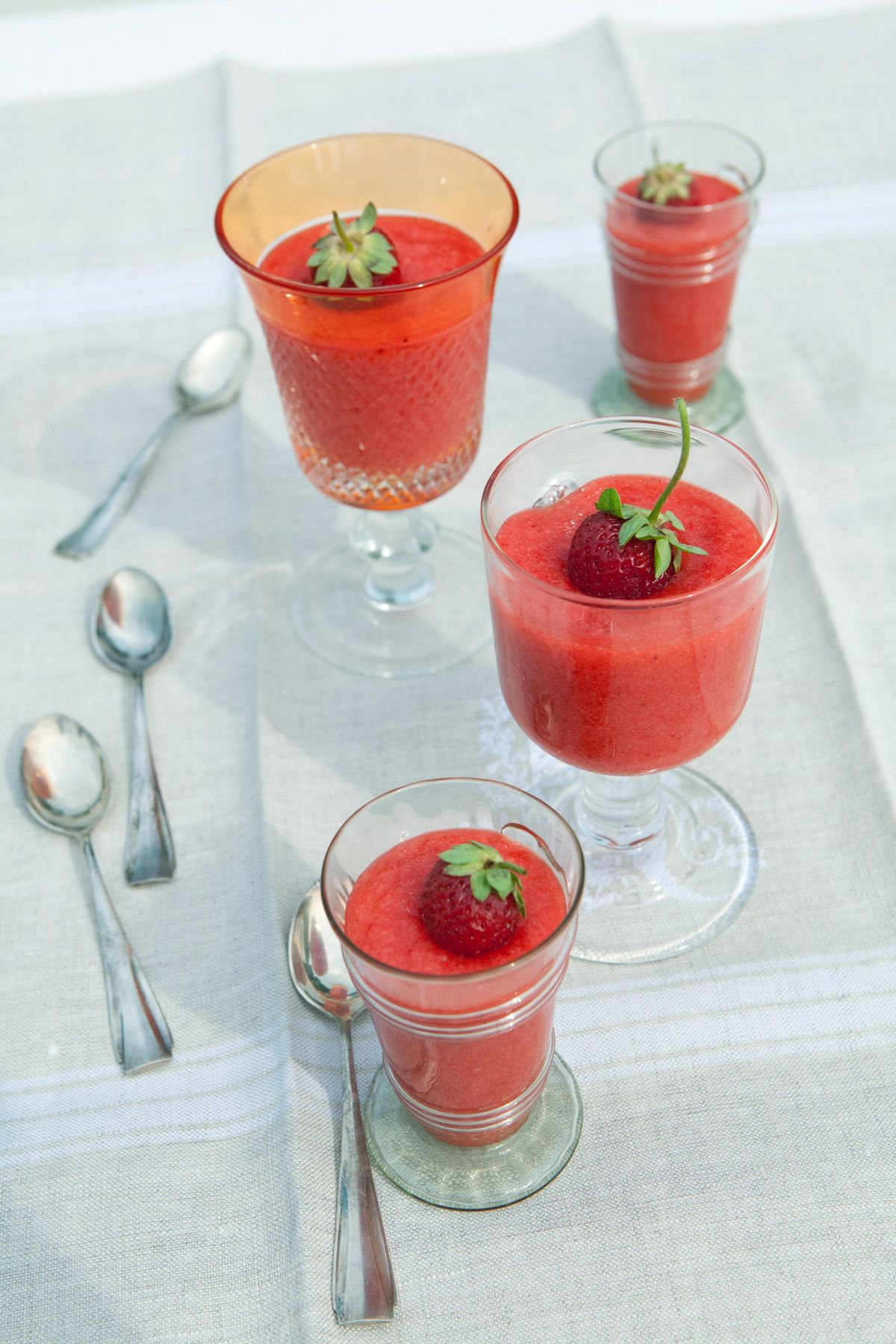 Strawberry granita