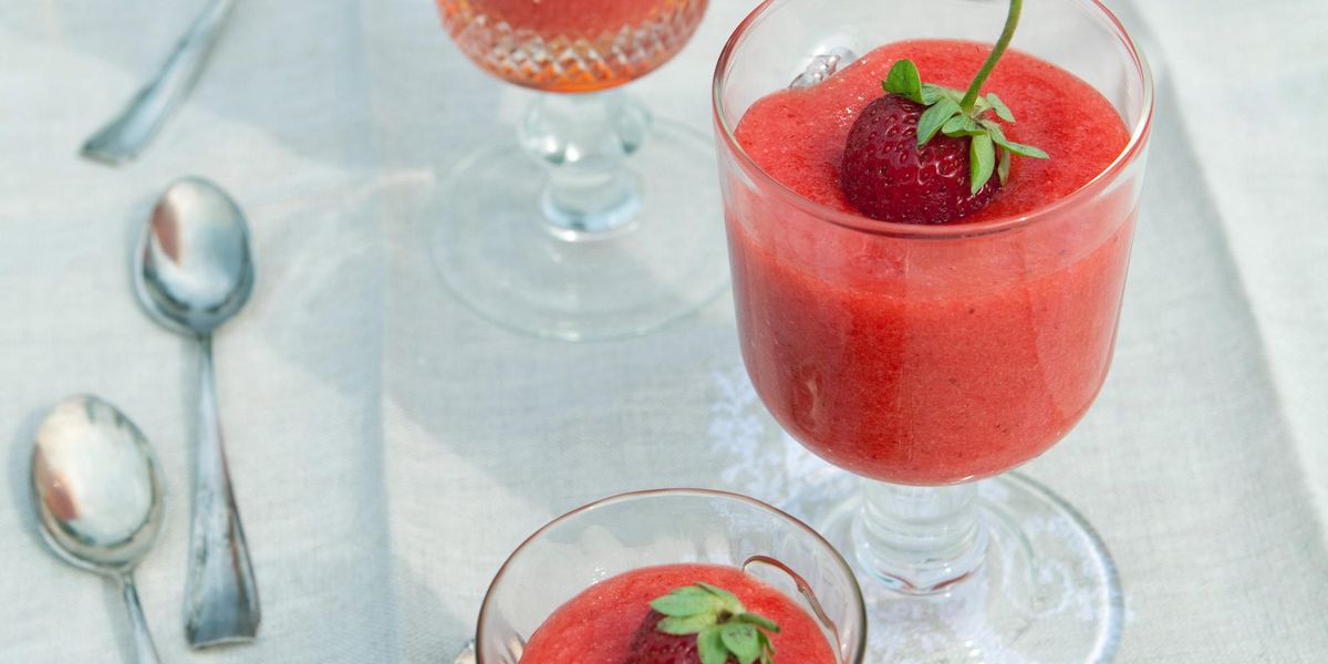 Strawberry granita