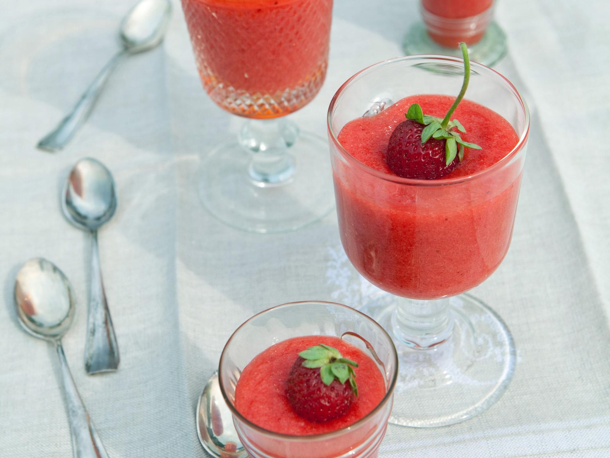 Strawberry granita