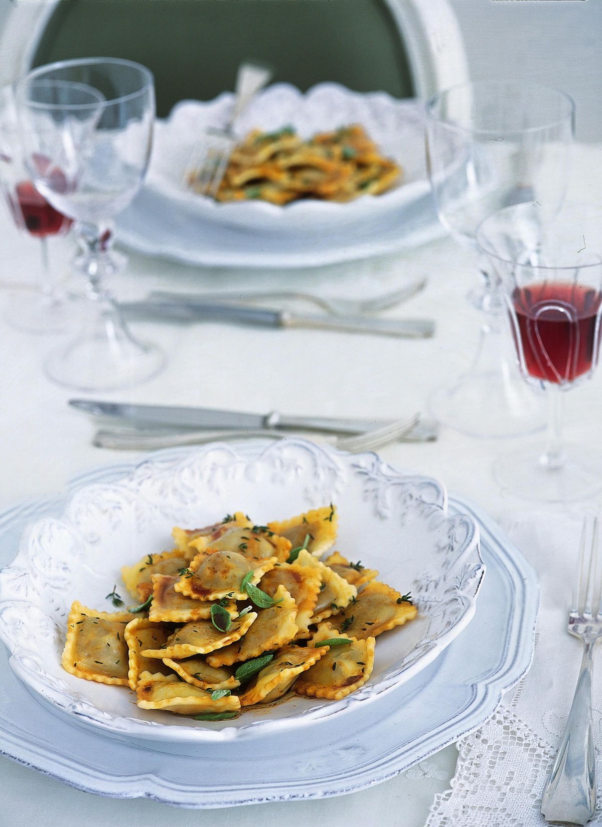 Agnolotti with roast sauce