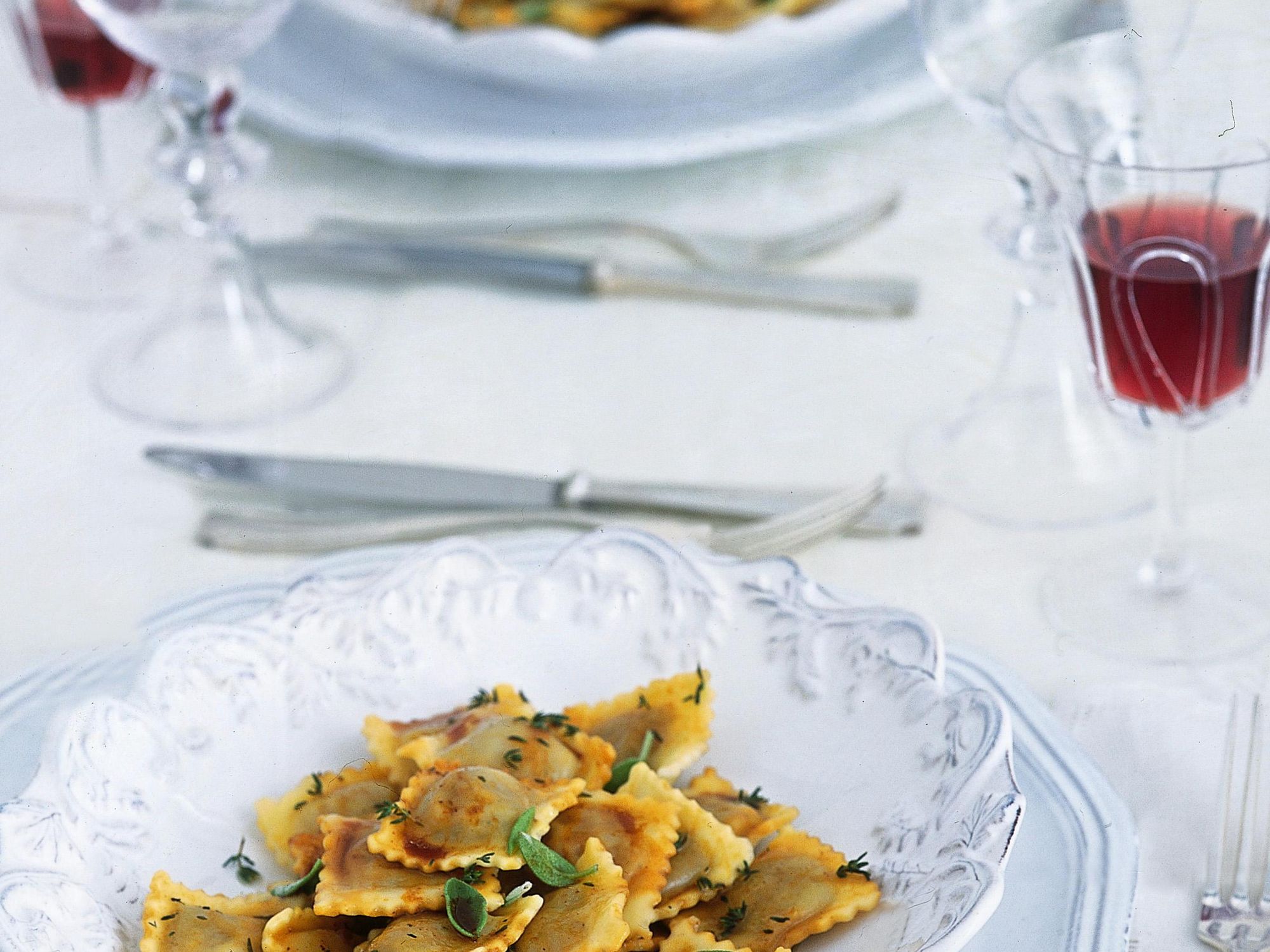 Agnolotti with roast sauce