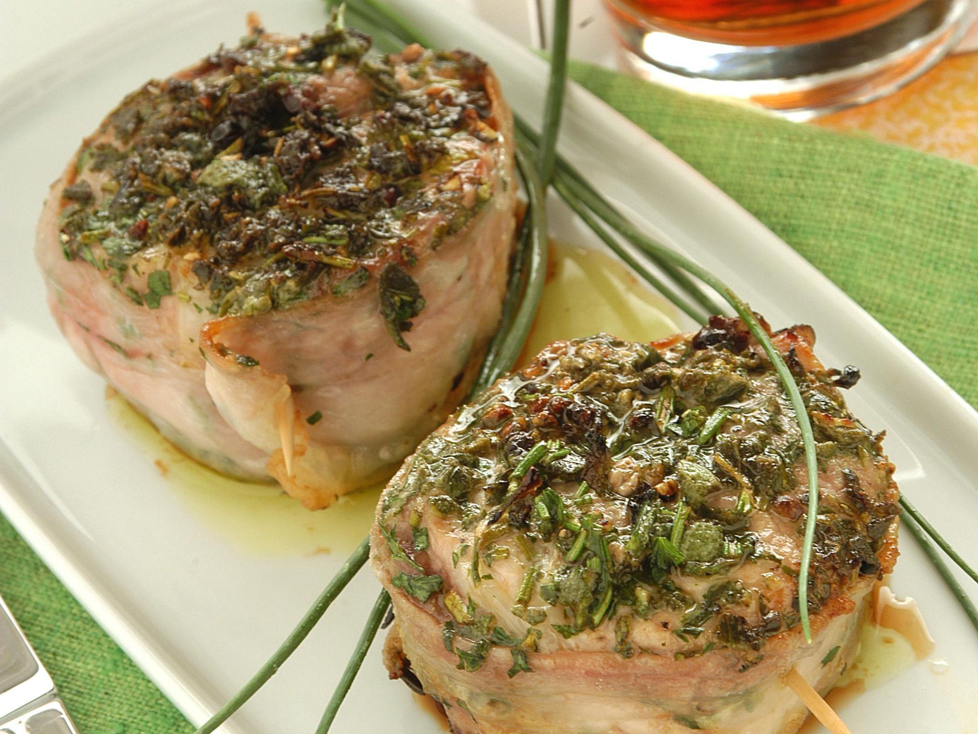 Pork fillet with herbs
