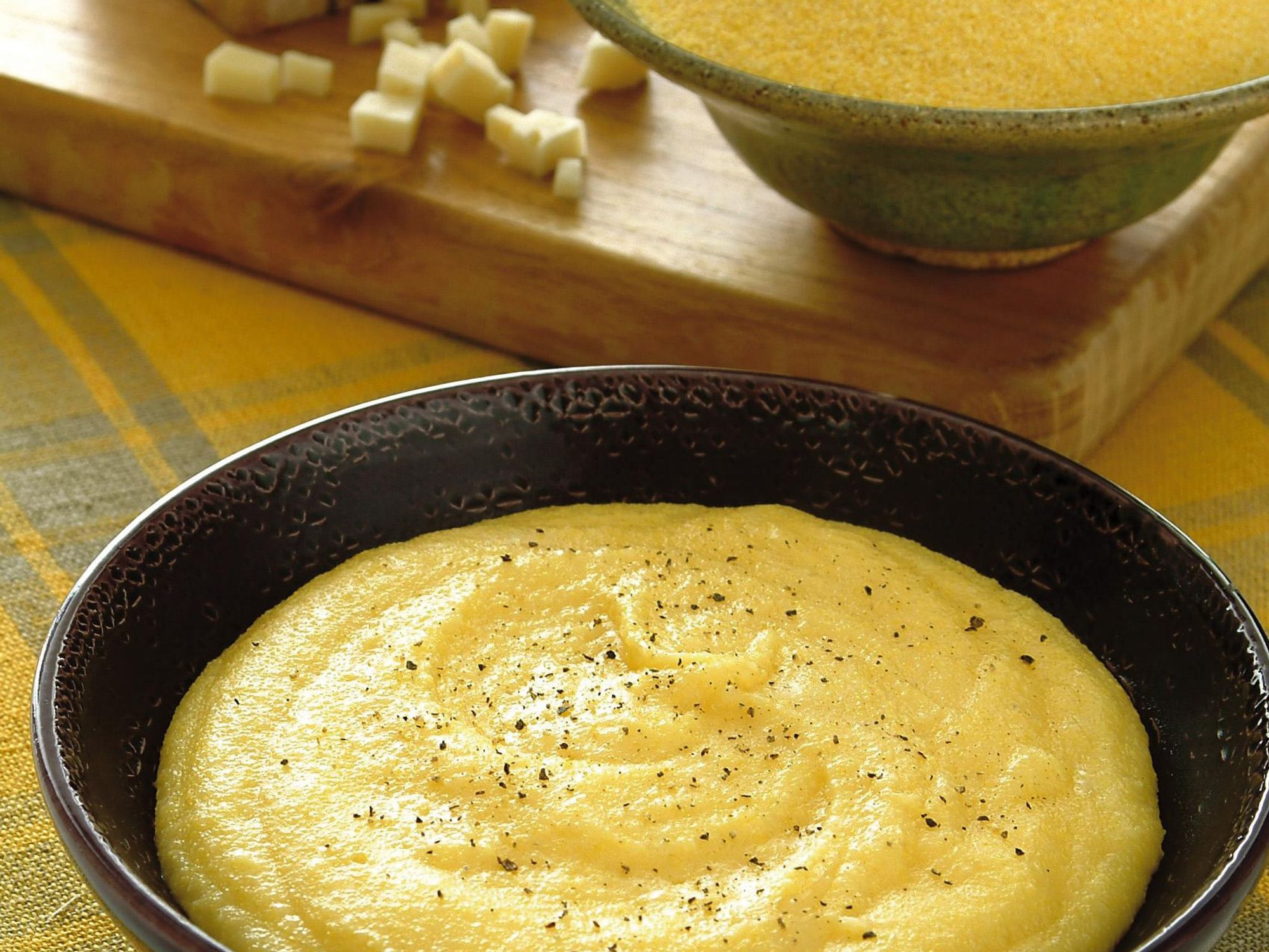 The classic Italian polenta with cheese