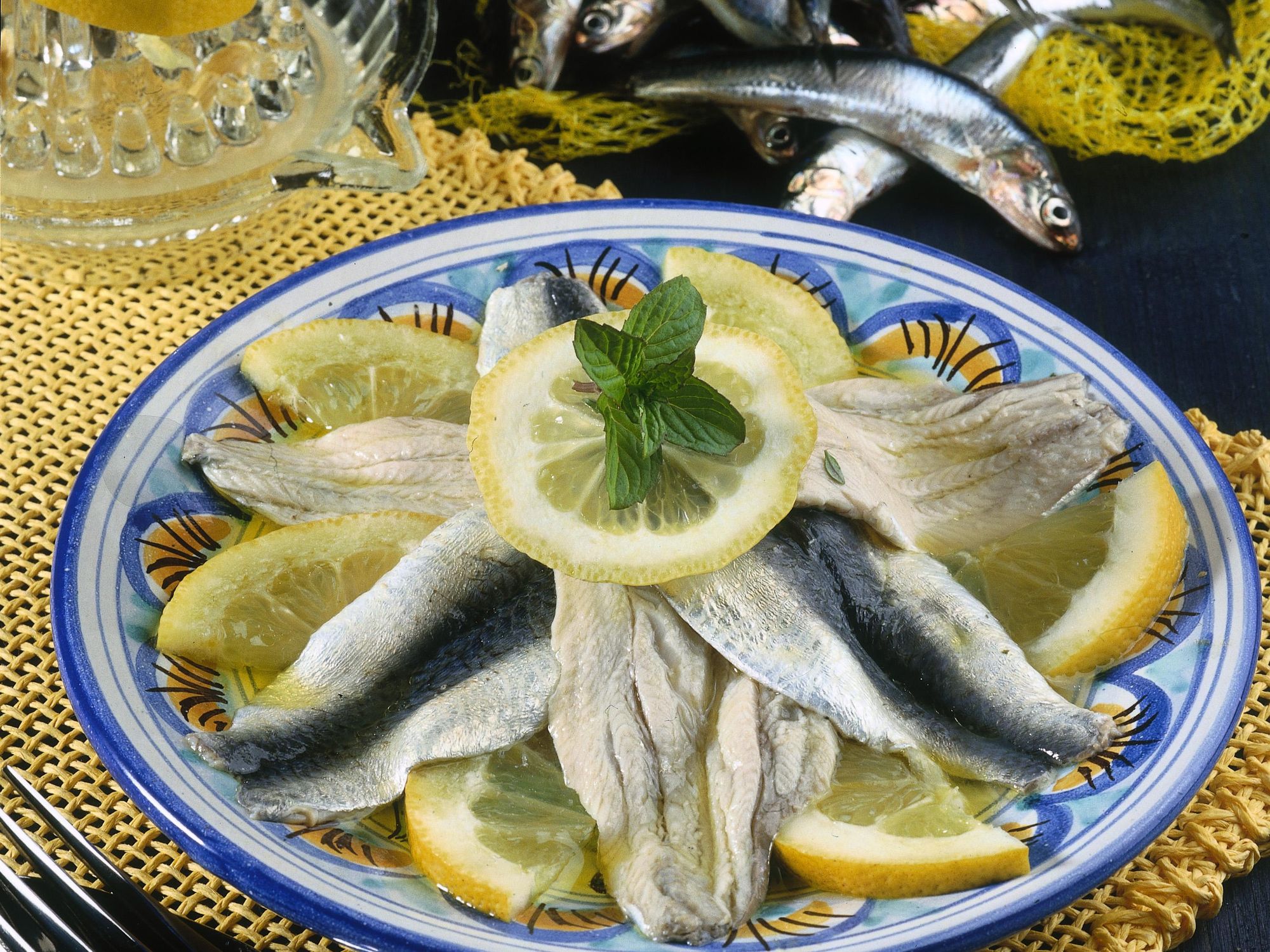 Marinated anchovies