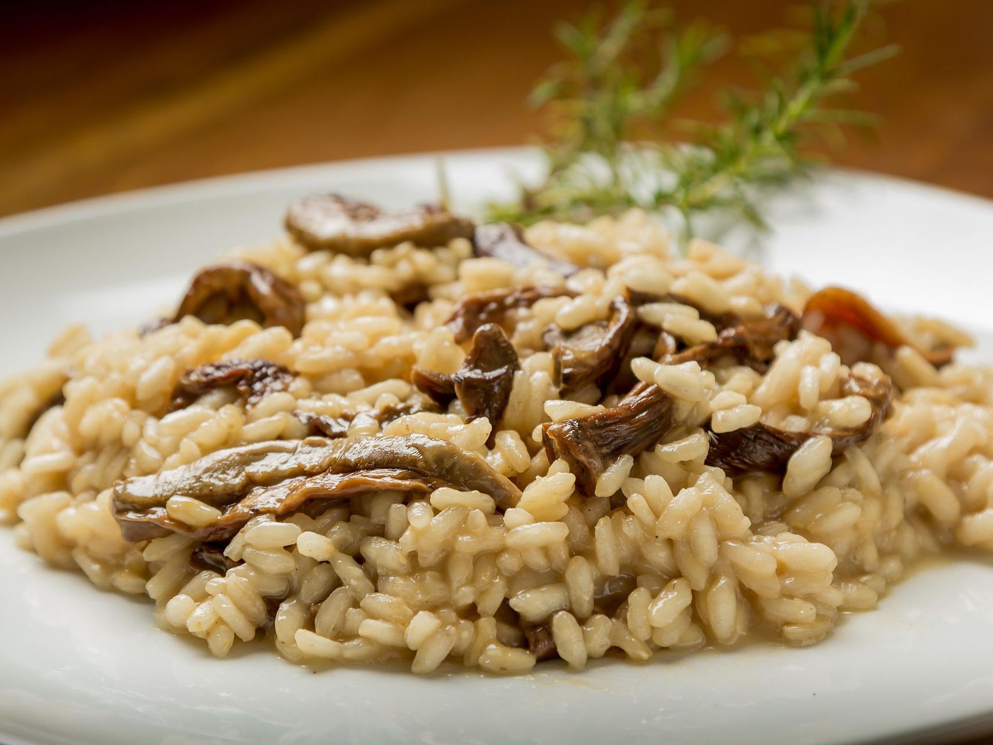 Creamy mushroom risotto