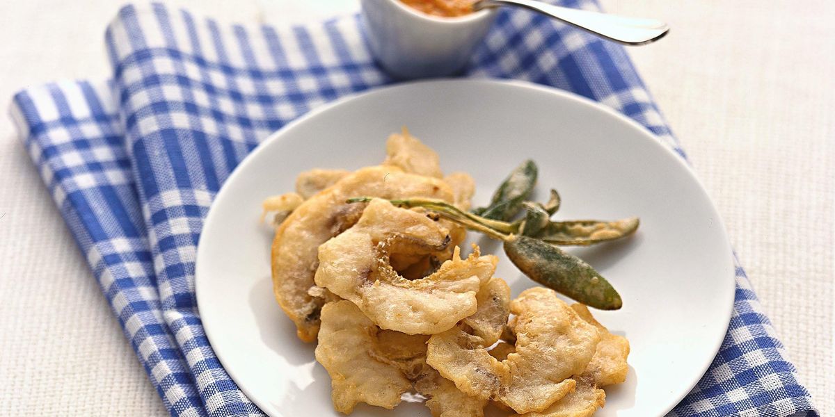 The tempura of stock-fish and sage