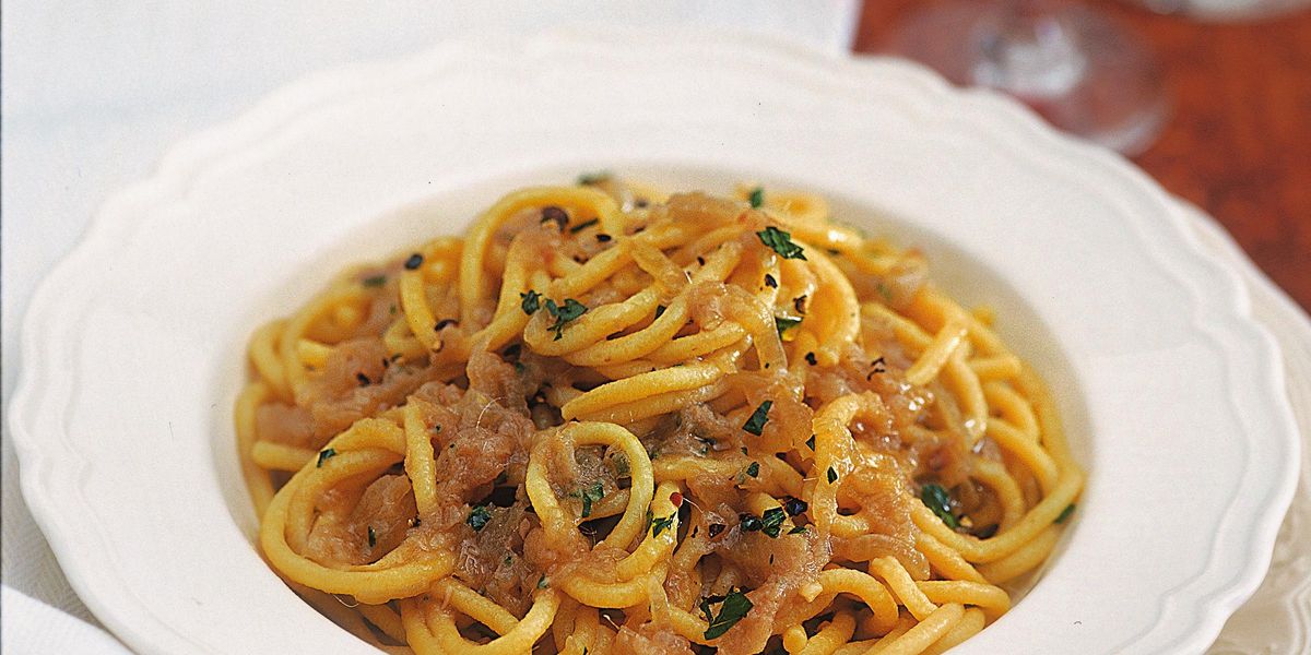 Bigoli in anchovy sauce