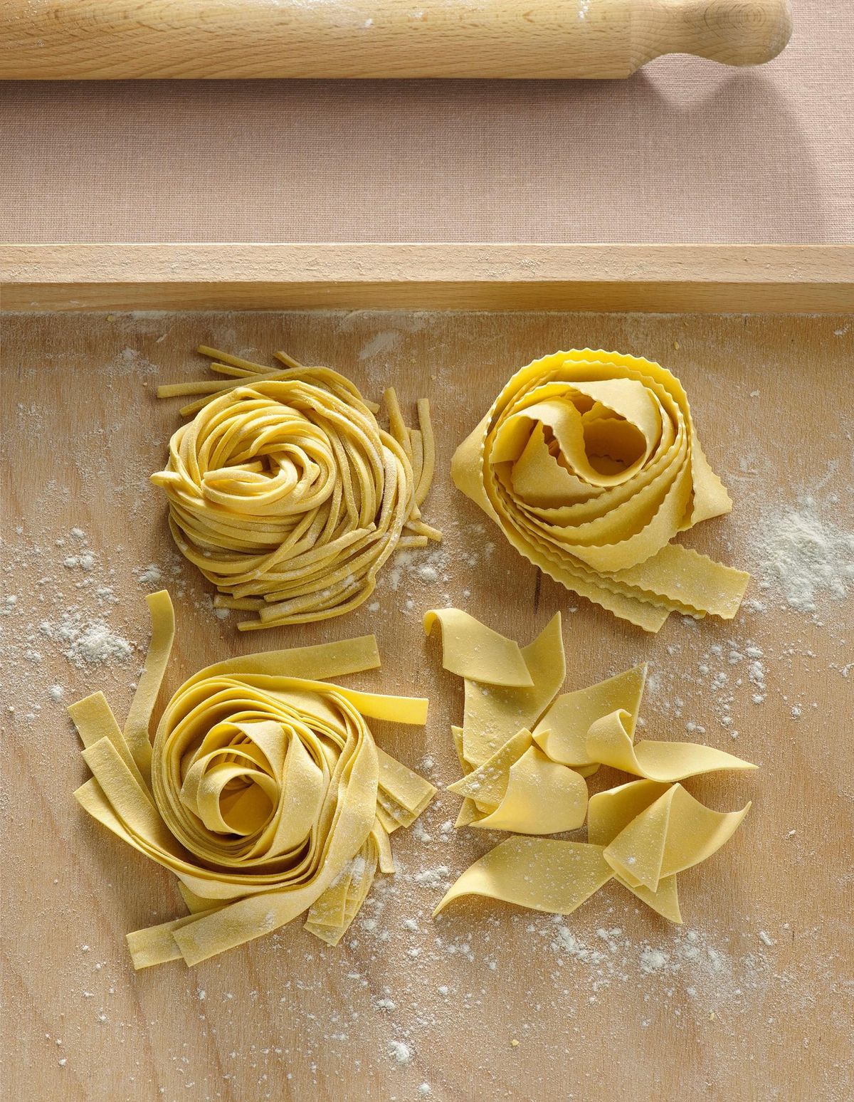 The homemade puff pastry