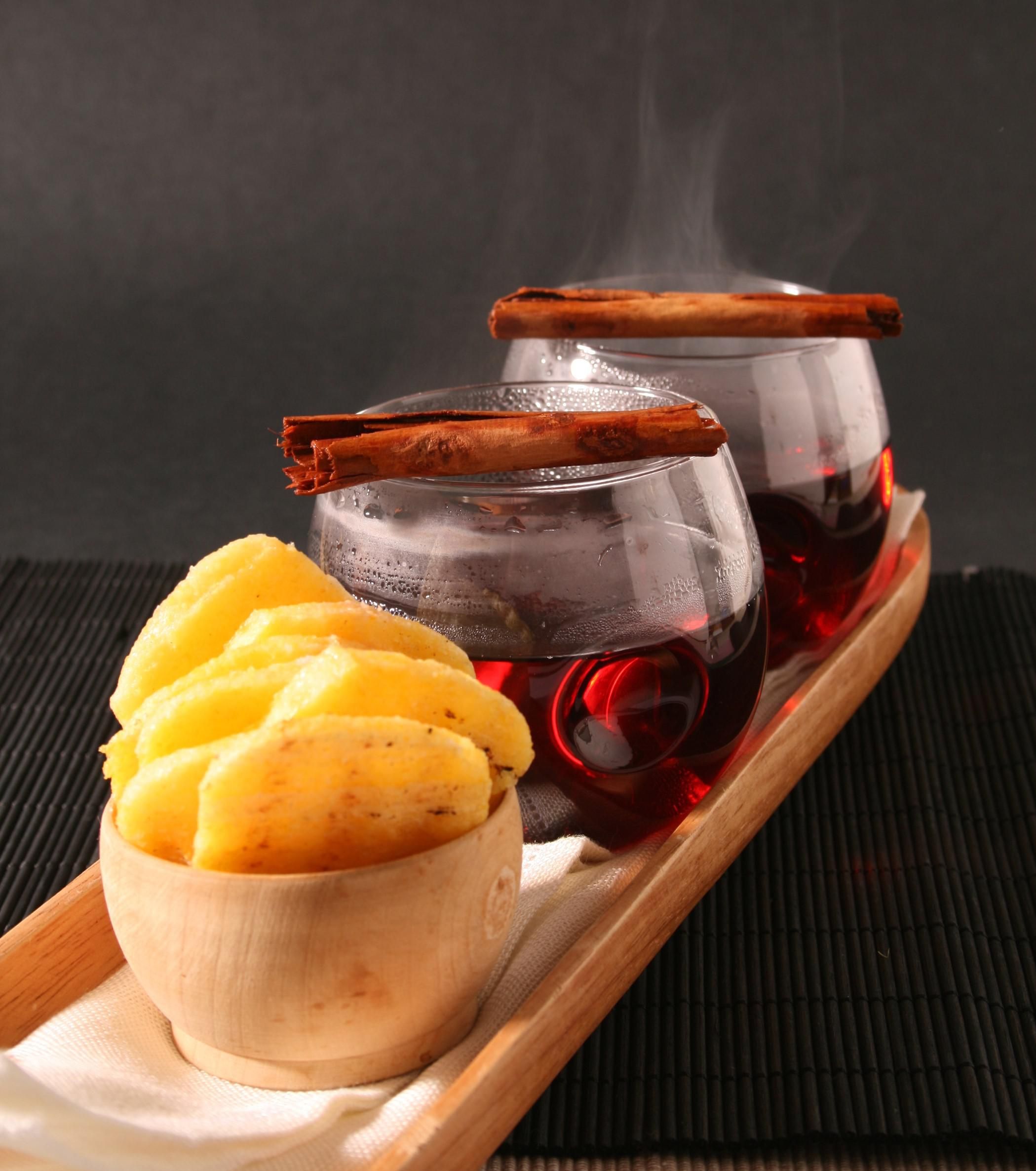 Crispy chips of polenta