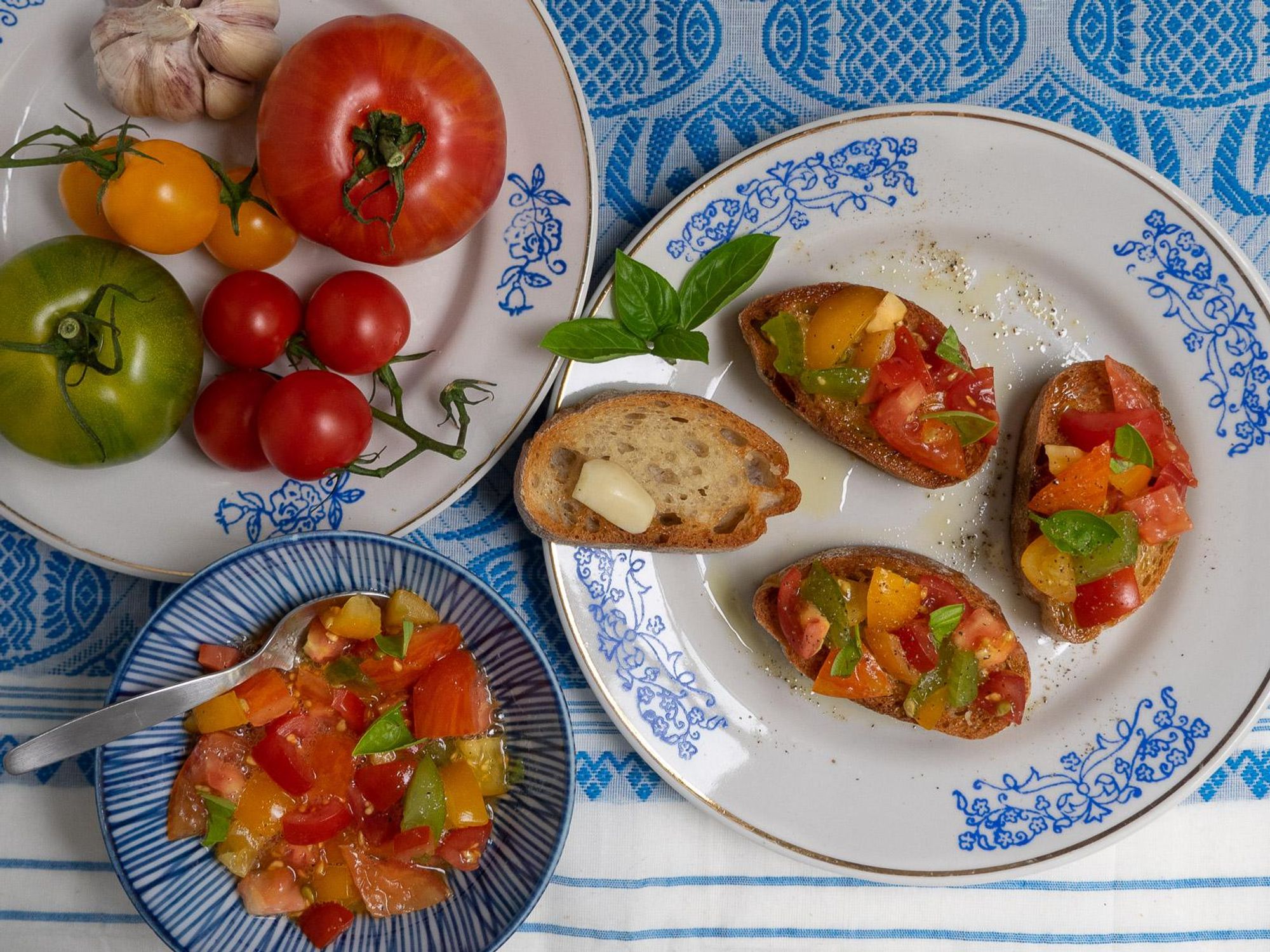 Bruschetta with Tomato and Basil