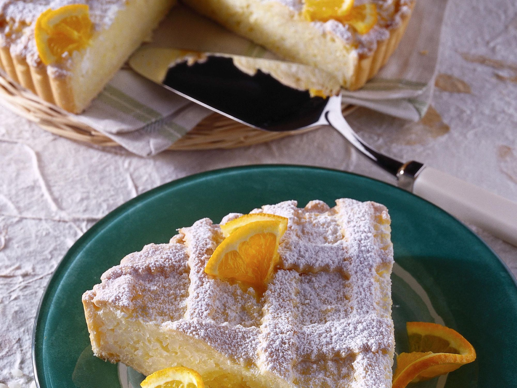 Classic ricotta cheese-tart