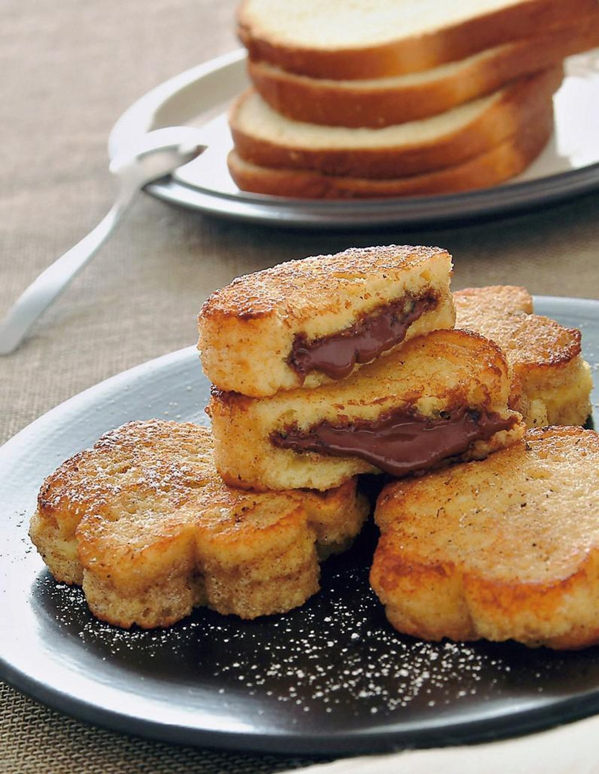 Crunchy sandwich with Nutella