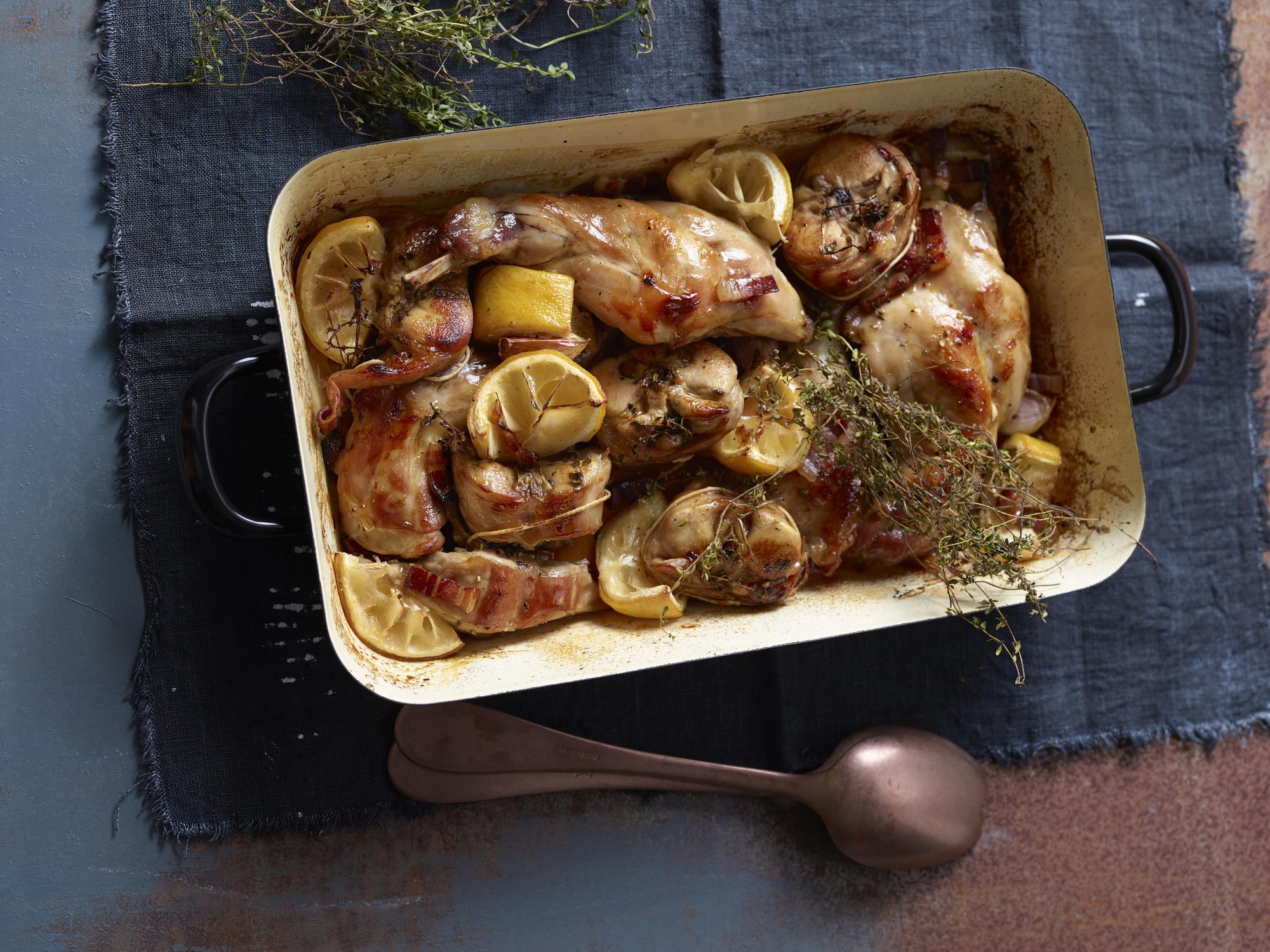 Rabbit with Pancetta and Tomatoes