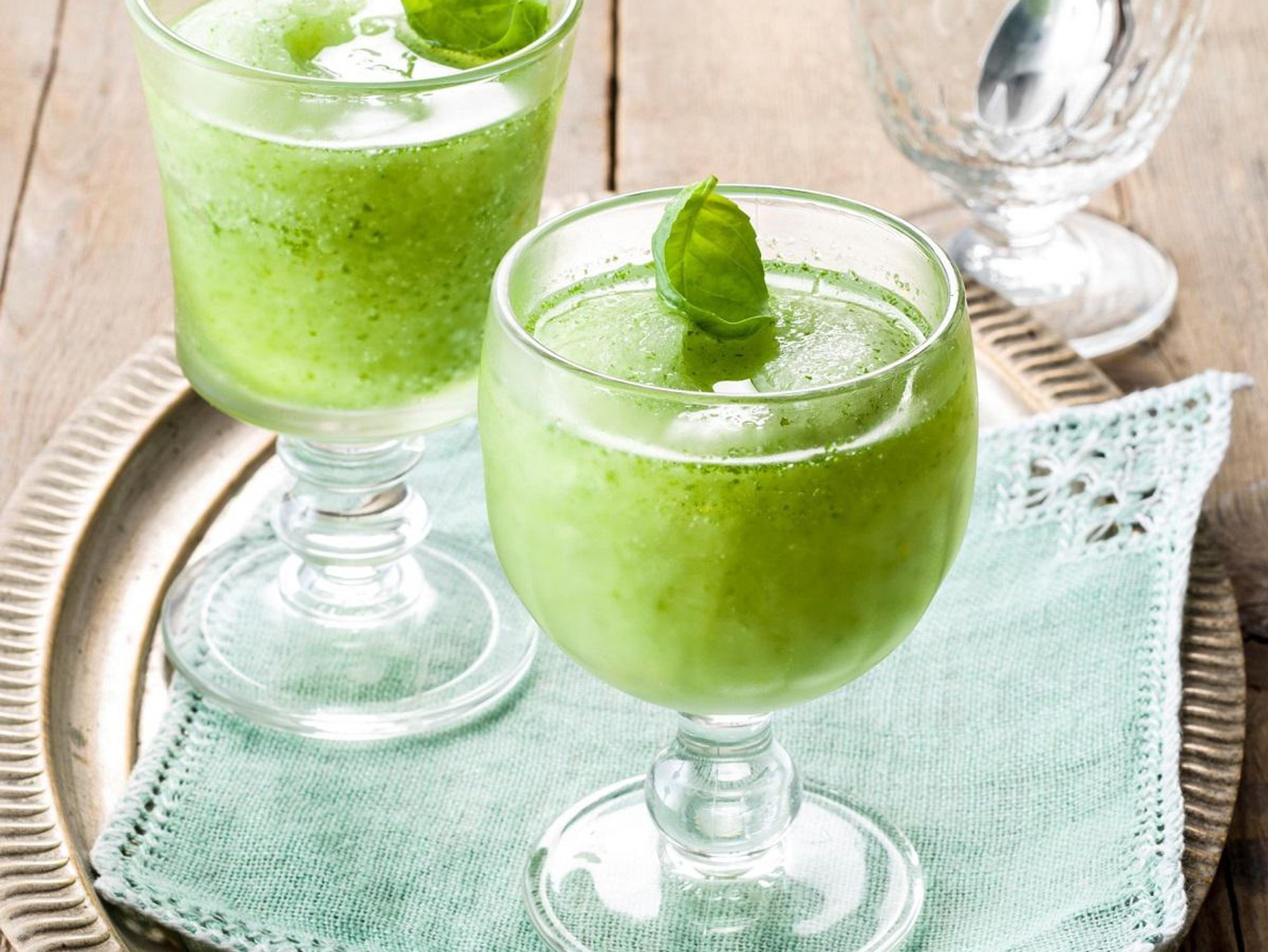 Basil sorbet