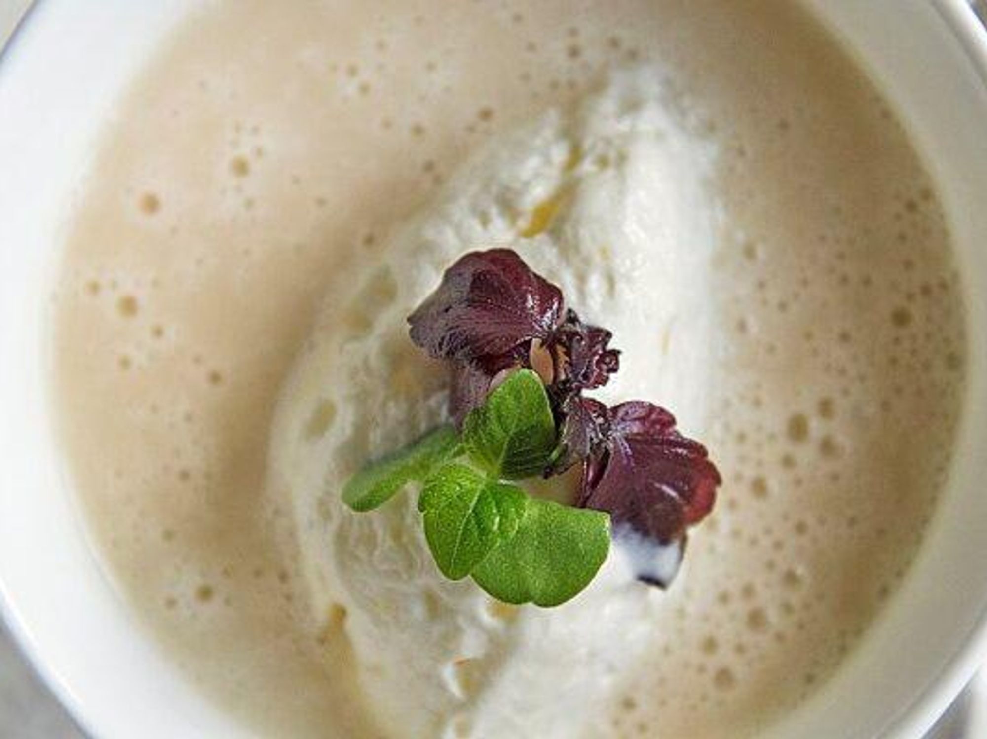 Potato soup with Riesling wine