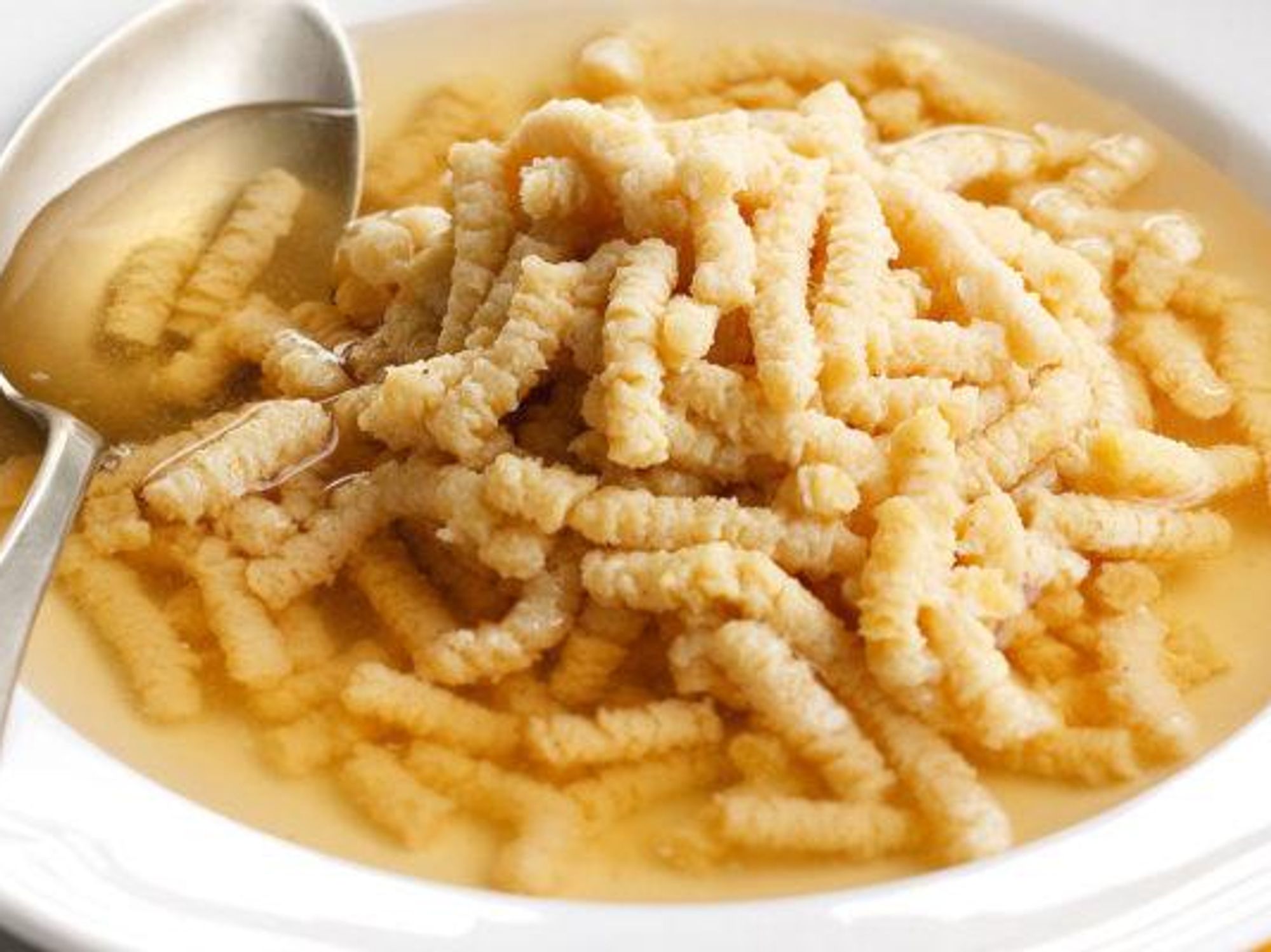 Italian passatelli in broth