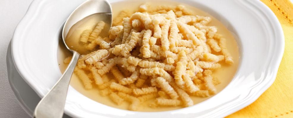Italian passatelli in broth